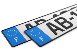 Plaqus d'immatriculation France SIV