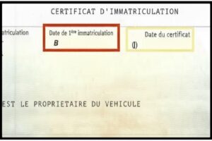 date du CI ou date de première immatriculation